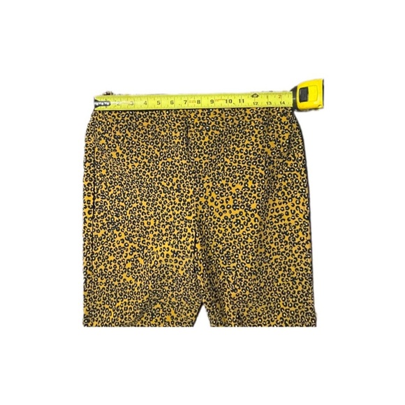 Who What Wear Leopard Print High Rise Cropped Stretchy Casual Pants Women’s 8 - Picture 4 of 8